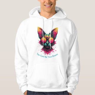 Kleurrijke Kat met Bril Heren Hoodie