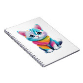 kleurrijke kat notitieboek (Rechterzijde)