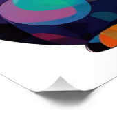 kleurrijke kat perfect poster (Hoek)