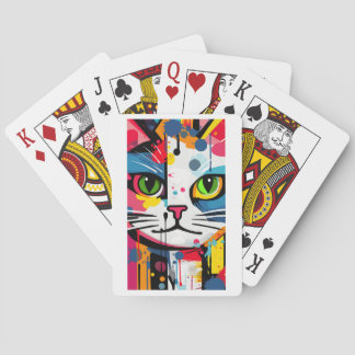 Kleurrijke Kat Pokerkaarten