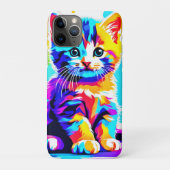 Kleurrijke Kat Splash Case-Mate iPhone Case (Achterkant)