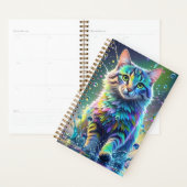 Kleurrijke kat, splash, schilderen, kleursortering planner (Display)