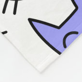 Kleurrijke kat-vlakken Retro Doodles Fleece Blanke Deken (Hoek)