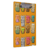Kleurrijke katten aanpassen klembord (Rechts)