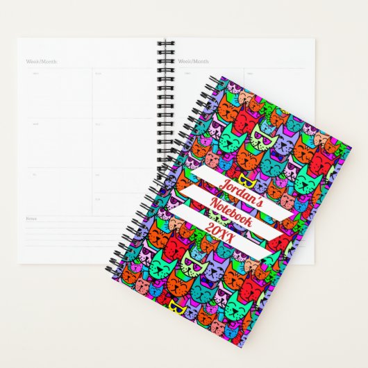 Kleurrijke katten budget planner (Display)