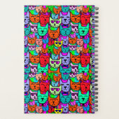 Kleurrijke katten budget planner (Achterkant)