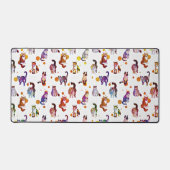 Kleurrijke katten bureaumat (Voorkant)