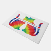 Kleurrijke katten deurmat (Schuin)