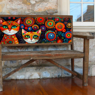 Kleurrijke katten en manen Decoupage Tissue Paper Tissuepapier