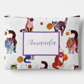Kleurrijke katten gepersonaliseerd etui (Voorkant)