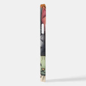 Kleurrijke katten grillige doedel iPhone hoesje (Rechterkant)