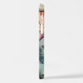 Kleurrijke katten grillige doedel iPhone hoesje (Linkerkant)