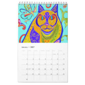 Kleurrijke katten kalender (Jan 2027)