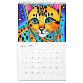 Kleurrijke katten kalender (Mar 2027)