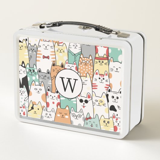 Kleurrijke Katten, Katten & Meer Katten Monogram (Achterkant)