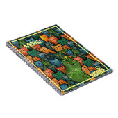 Kleurrijke Katten Kleurpatroon Notitieboek (Rechterzijde)