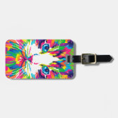 Kleurrijke katten kunst esthetische kat Afbeelding Bagagelabel (Voorkant horizontaal)