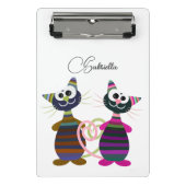 Kleurrijke katten mini klembord (Voorkant)