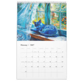 Kleurrijke Katten – Moderne Kunstkalender Kalender (Feb 2027)