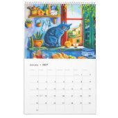 Kleurrijke Katten – Moderne Kunstkalender Kalender (Jan 2027)