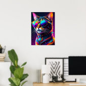 kleurrijke katten poster (Thuiskantoor)