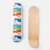 Kleurrijke Katten Skateboard Deck voor Kattenliefh (Voorkant)