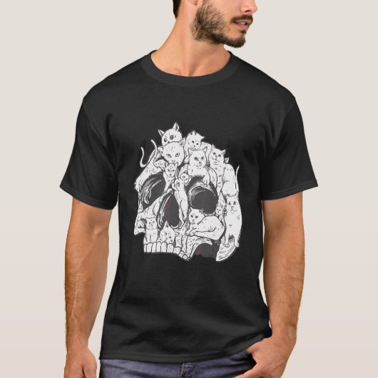 Kleurrijke katten van de verbeelding t-shirt (Voorkant)