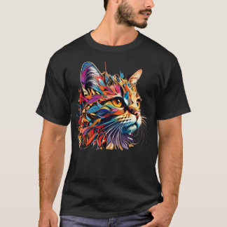 Kleurrijke kattenkeuken - Lover is elke dag fijn T-shirt