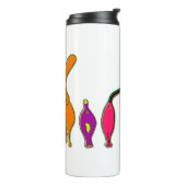 Kleurrijke Kattenkonten Thermosbeker (Gedraaid links)