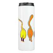 Kleurrijke Kattenkonten Thermosbeker (Achterkant)