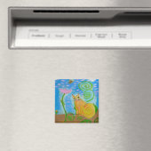 Kleurrijke kattenmagneet van Venus Magneet (Insitu (Vaatwasser))
