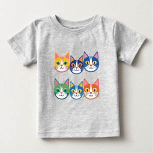 Kleurrijke kattenmetgezellen