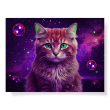 Kleurrijke kattenmuurdecoratie voor katteliefhebbe