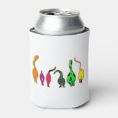 Kleurrijke kattenpeuken blikjeskoeler (Blikje Voorkant)