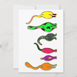 Kleurrijke kattenpeuken feestdagenkaart