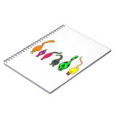 Kleurrijke kattenpeuken notitieboek (Linkerzijde)