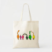 Kleurrijke kattenpeuken tote bag (Voorkant)