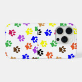 kleurrijke kattenpootjes telefoonhoesje iPhone hoesje (Achterkant horizontaal)
