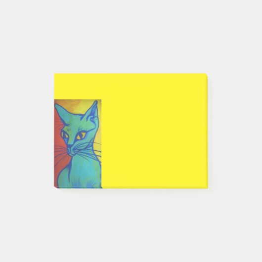 kleurrijke kattenpost post-it® notes (Voorkant)