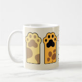 Kleurrijke kattenpoten koffiemok (Links)
