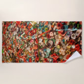 Kleurrijke kauwgom strandlaken (Voorkant)