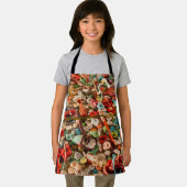 Kleurrijke kauwgomkunst schort (Insitu)