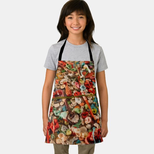 Kleurrijke kauwgomkunst schort (Insitu)