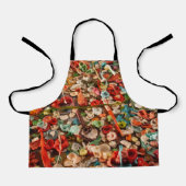 Kleurrijke kauwgomkunst schort (Voorkant)