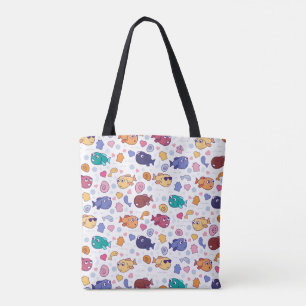 Kleurrijke Kawaii Fish Canvas tas - Schattige Ocea
