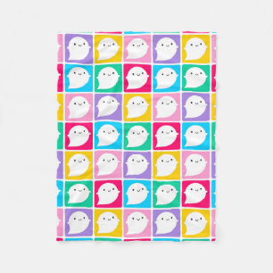 Kleurrijke Kawaii Kleine Geesten Fleece Deken