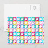 Kleurrijke Kawaii Little Ghosts Briefkaart (Voorkant / Achterkant)