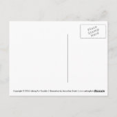 Kleurrijke Kawaii Little Ghosts Briefkaart (Achterkant)