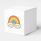 Kleurrijke Kawaii Rainbow Pride Bedankdoosjes (Voorkant Zijde)