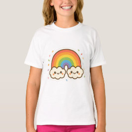 Kleurrijke Kawaii Rainbow Pride T-shirt